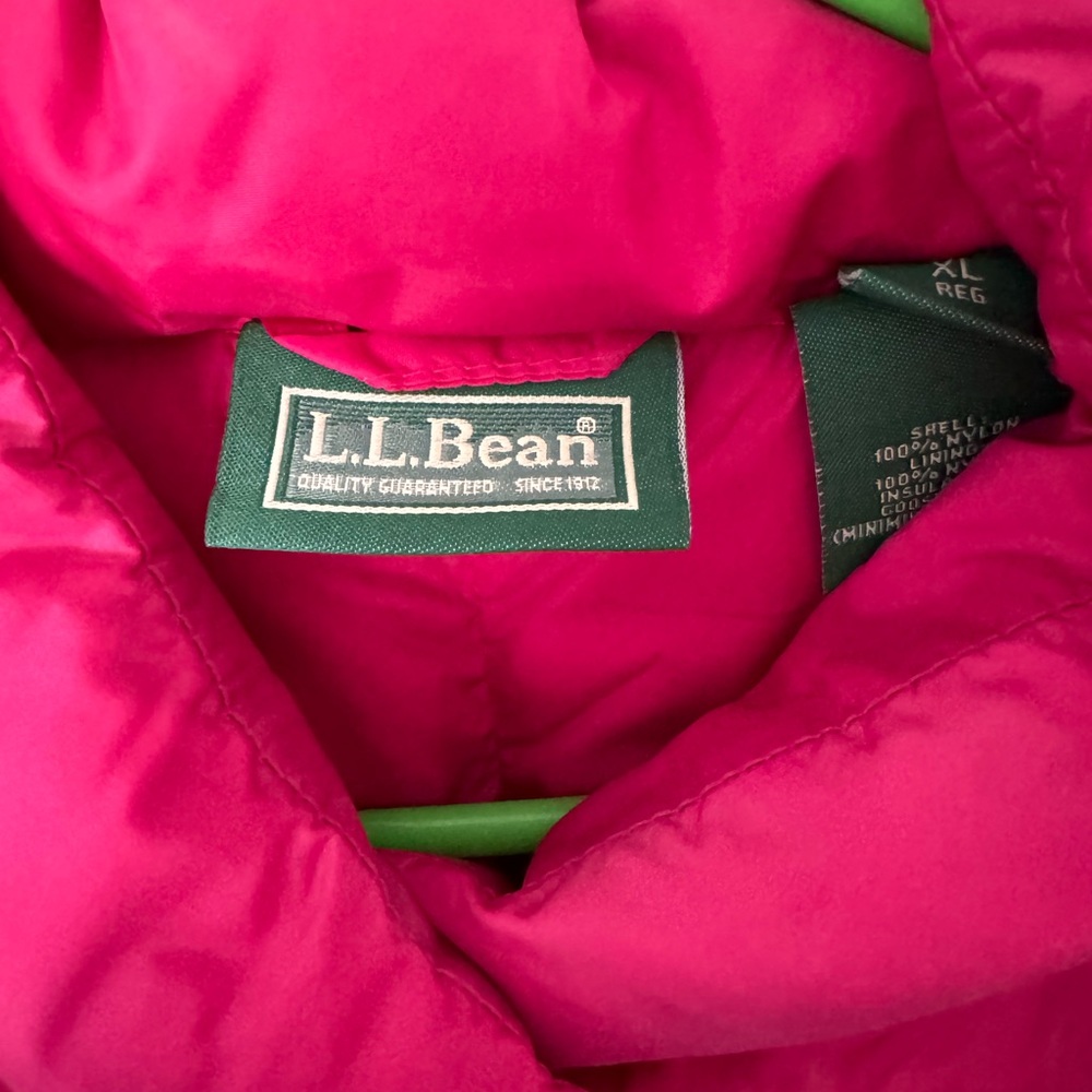 Women’s pink down vest by LL Bean - size xl - Picture 2 of 3